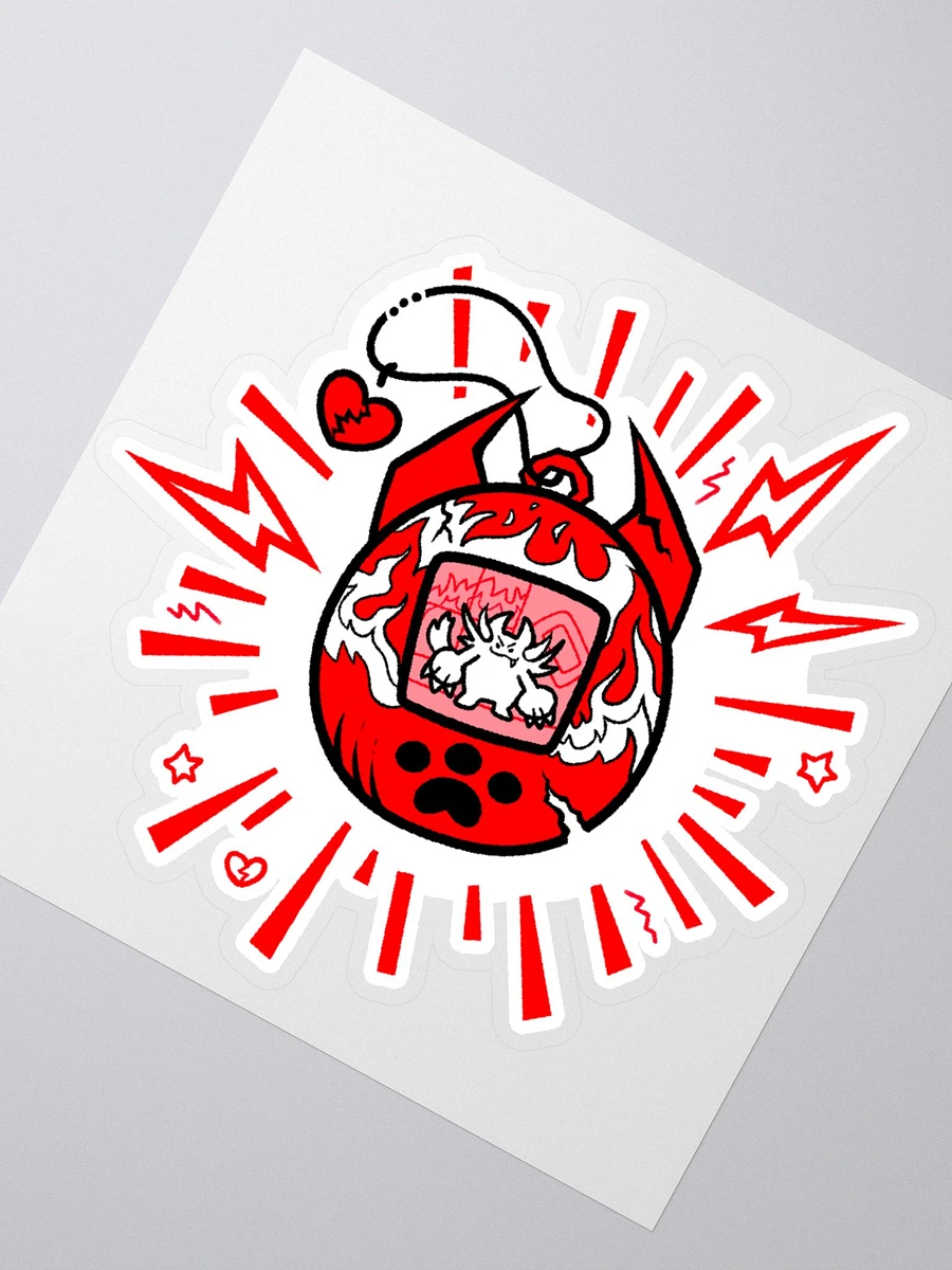 Heartbreaker Virtual Meow // Sticker - Red product image (4)