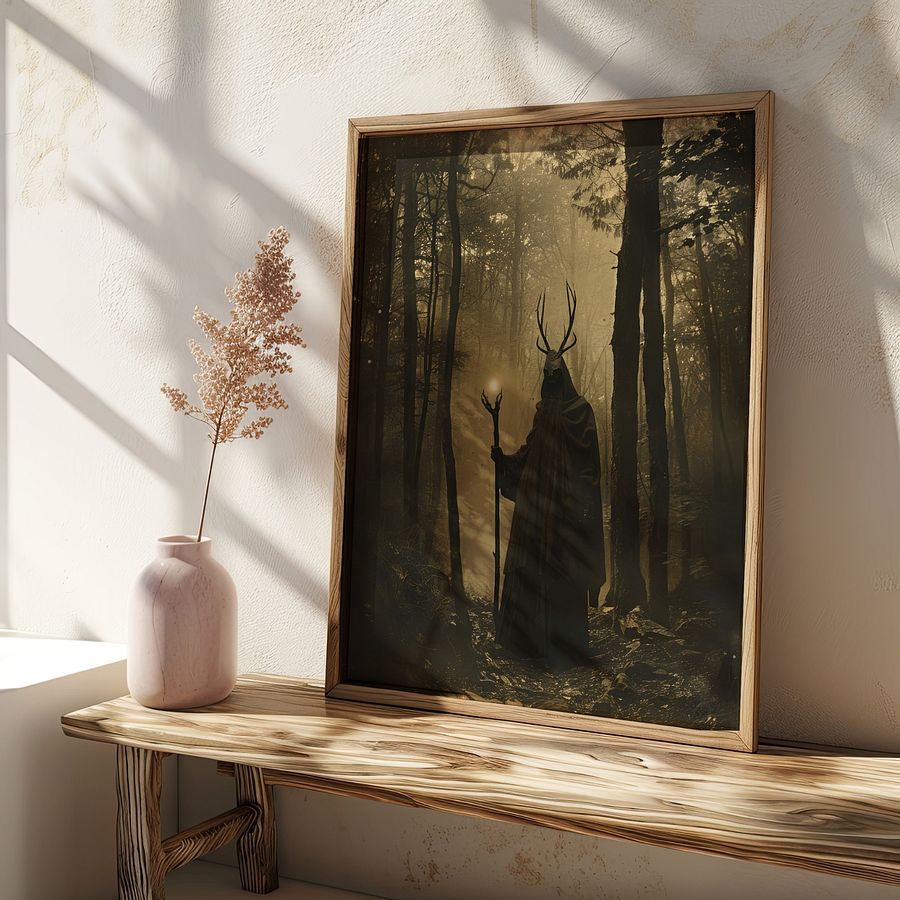 Forest Druid Victorian Photo Witchy Art Print product image (26)