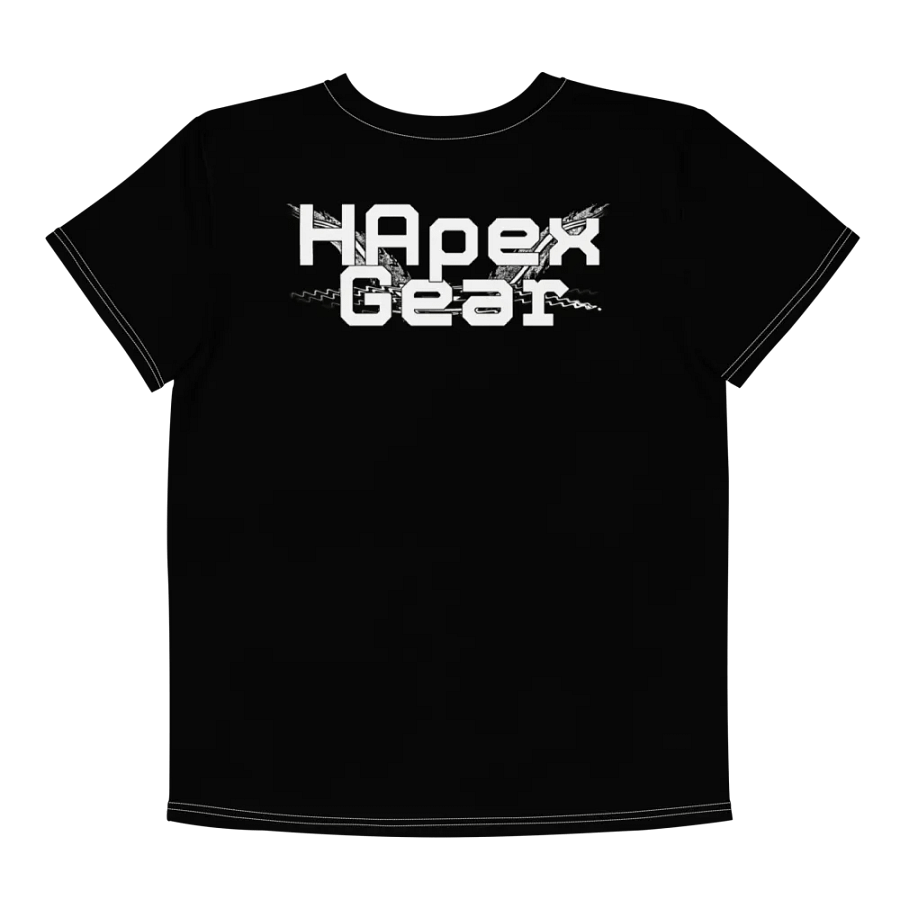 White HApex Gear White Logo Cancer Awareness Orange Ribbon. Black Youth Crew Neck T-Shirt product image (7)