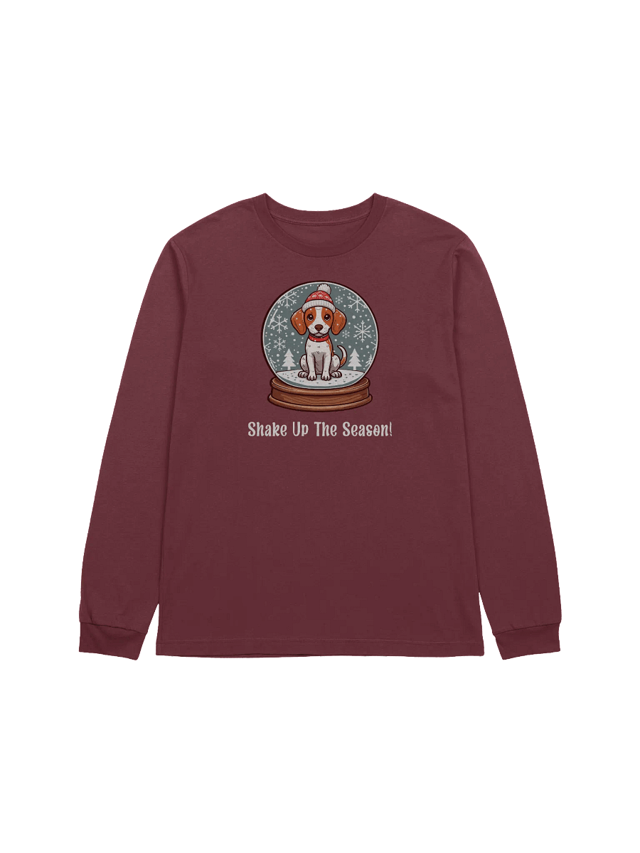 Holiday Snow Globe Brittany Spaniel Edition Long Sleeve T-Shirt product image (1)