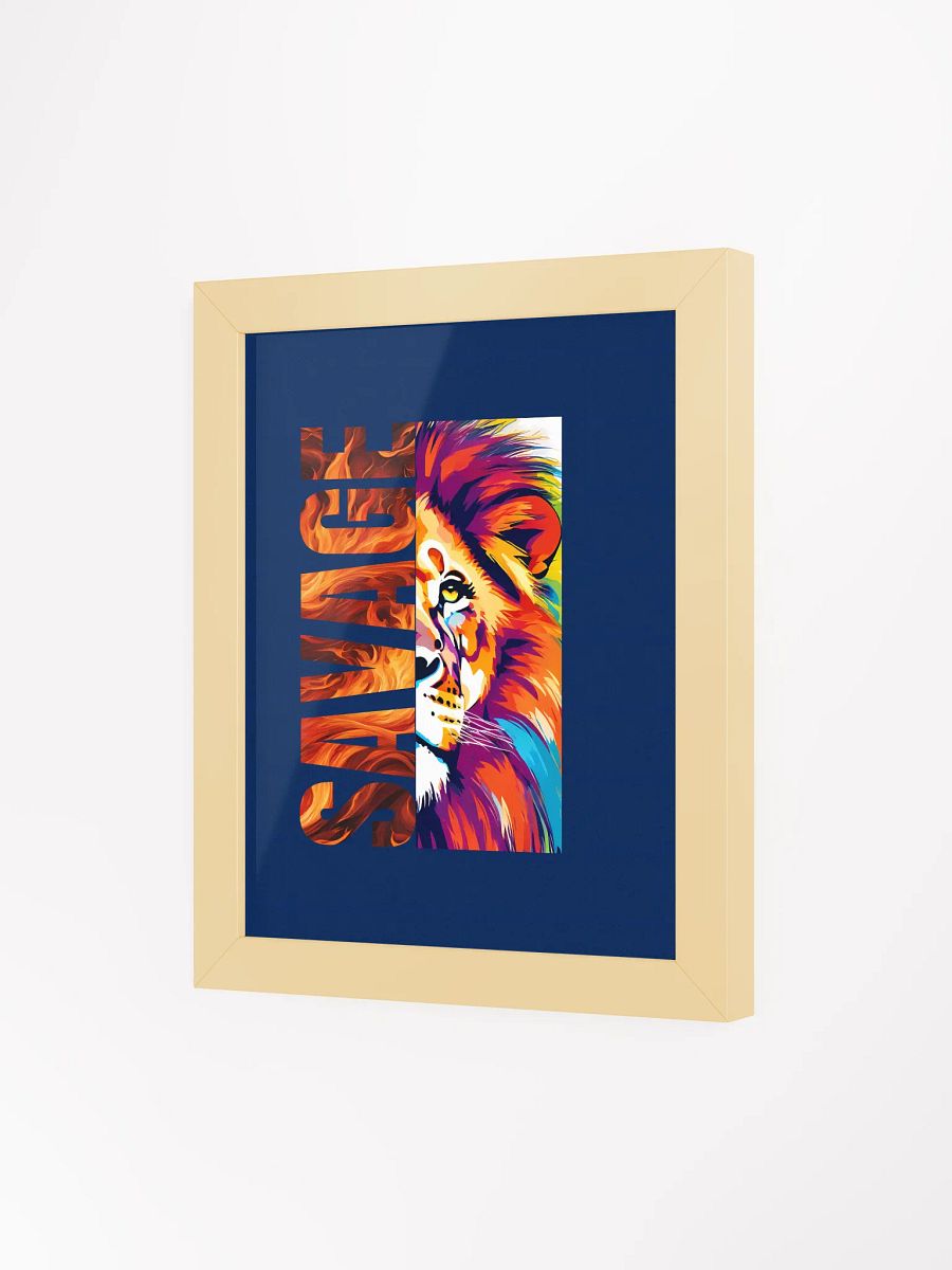 Savage Lion Framed Art Poster product image (30)