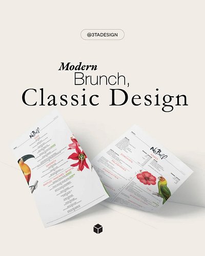 We designed the Nobell Brunch Menu to be as fresh and inviting as the morning itself. The challenge was to organize a wide va...