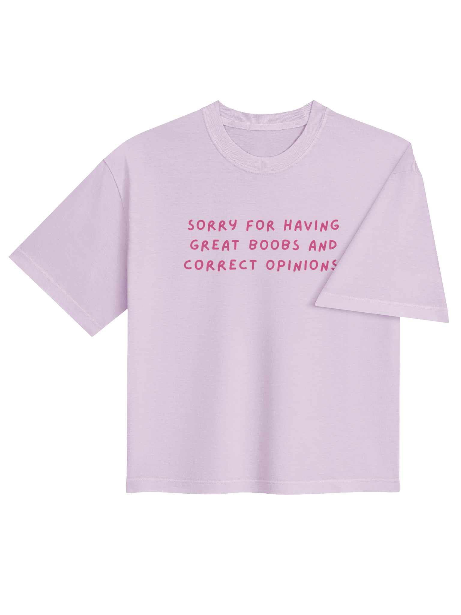 Sorry For Having Great B**Bs And Correct Opinions Heavyweight Boxy T-Shirt product image (12)