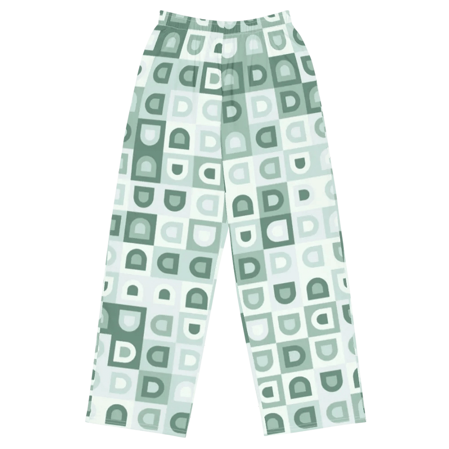 BUIII Retro Geometric: Mint Oasis Wide-Leg Pants product image (1)