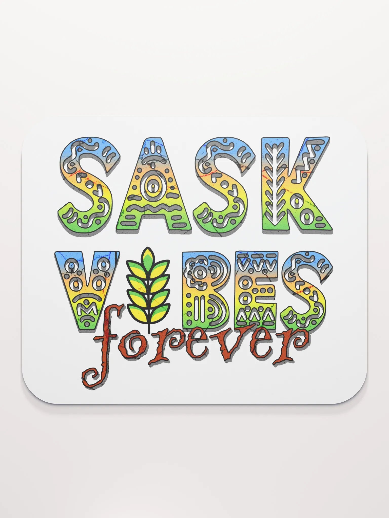 Sask Vibes Forever Ancient Mouse Pad product image (1)