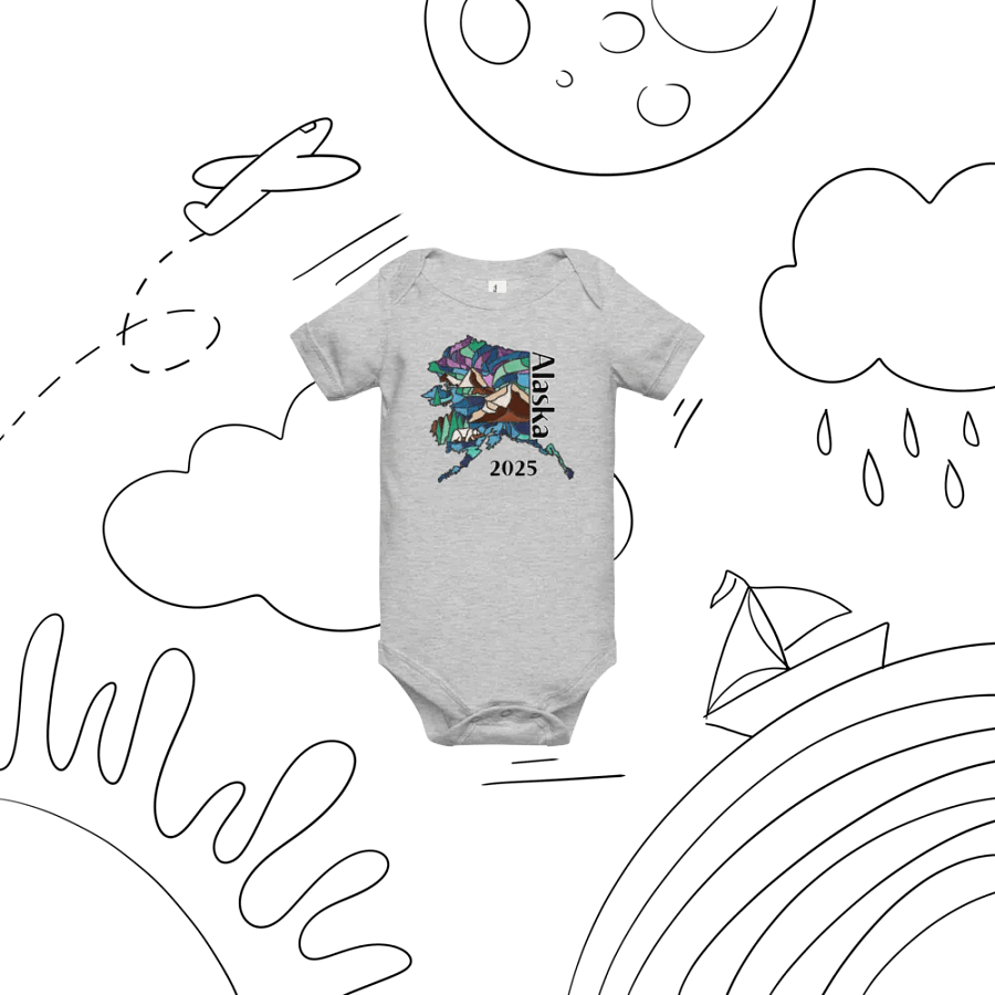 Great Alaskan Family Adventure: Stained Glass Baby Bodysuit product image (5)
