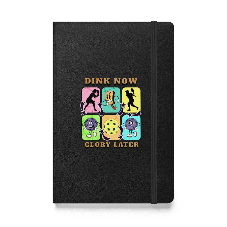 Dink Now Glory Later Pickleball Paradise Hardcover Notebook product image (1)