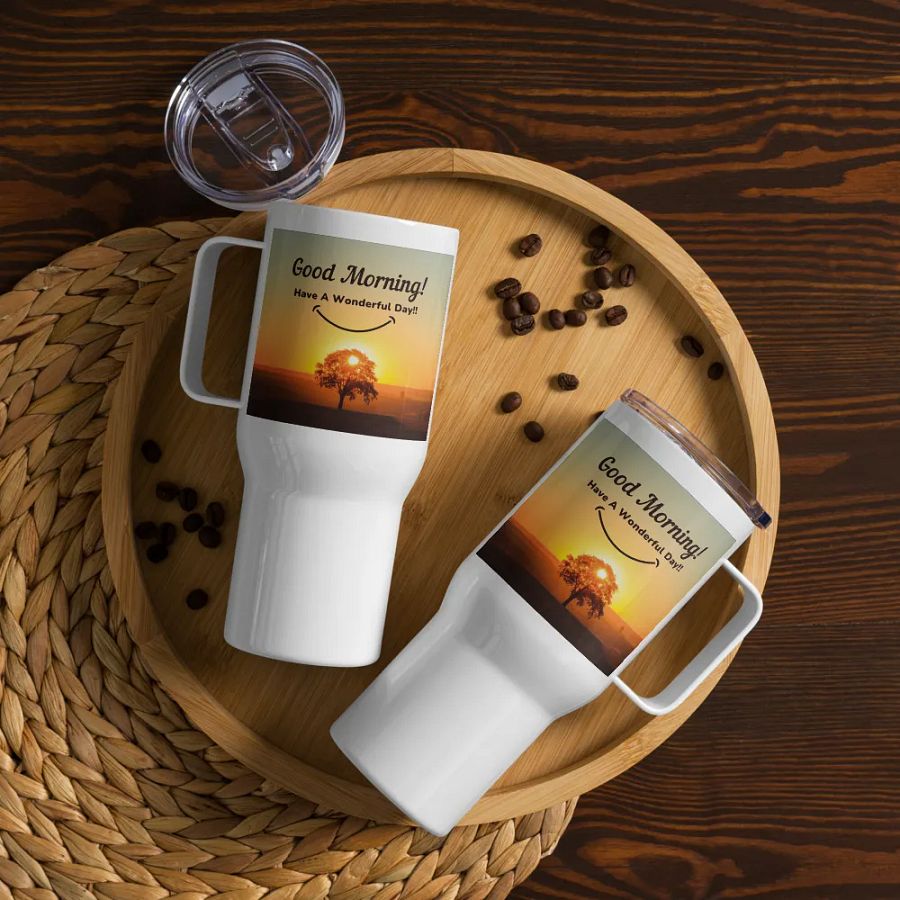 Smiling Sunrise Stainless Steel Travel Mug product image (12)