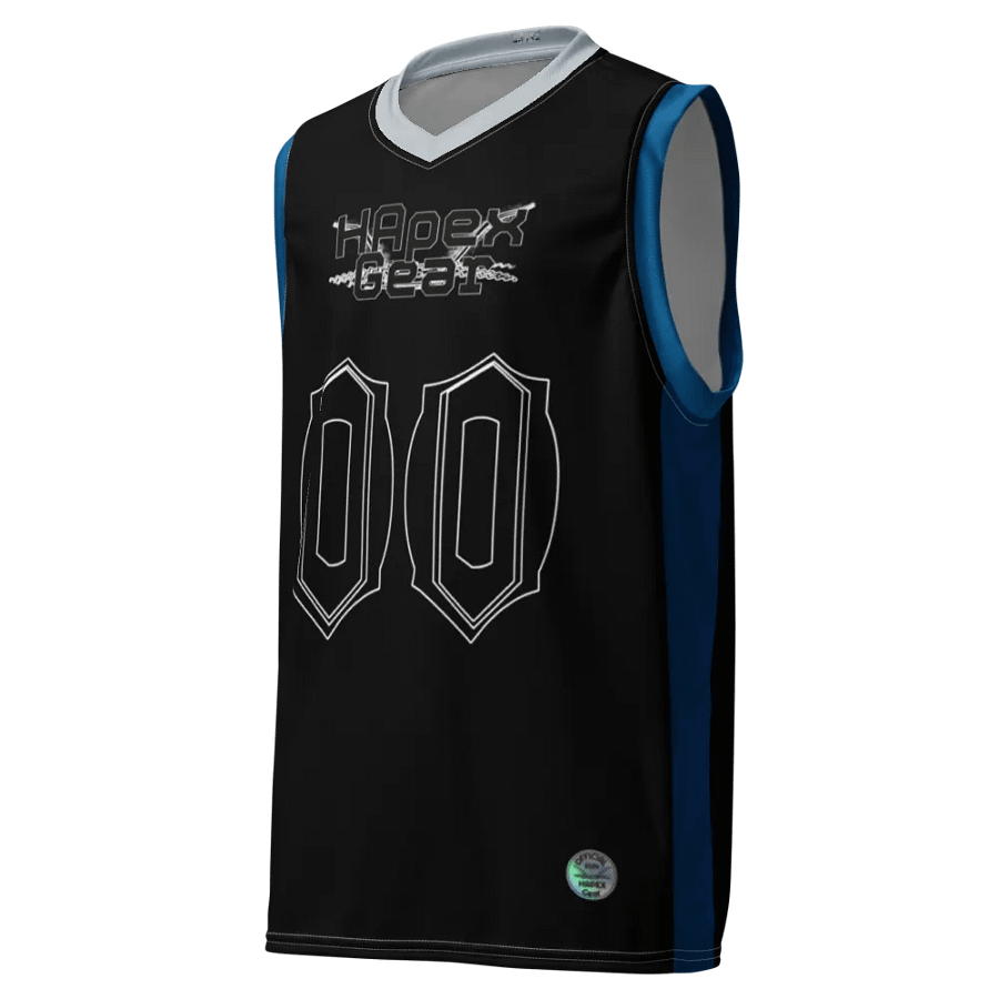 Cuban - Black - Recycled Unisex Basketball Jersey - Black HApex Gear Black Logo product image (1)