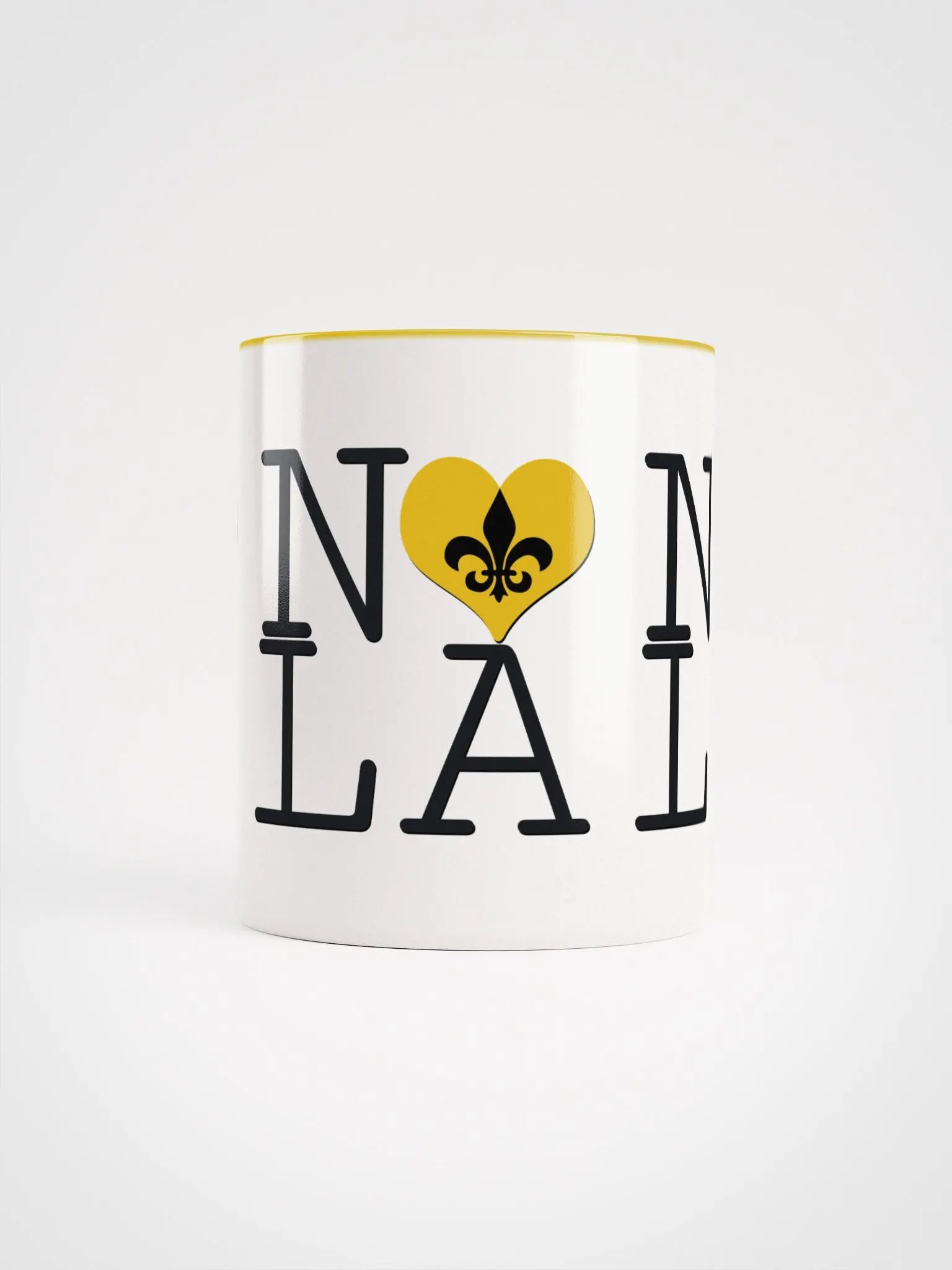 I LOVE NOLA **BIGSHOT COLOR MUG** (YELLOW HEART) product image (5)