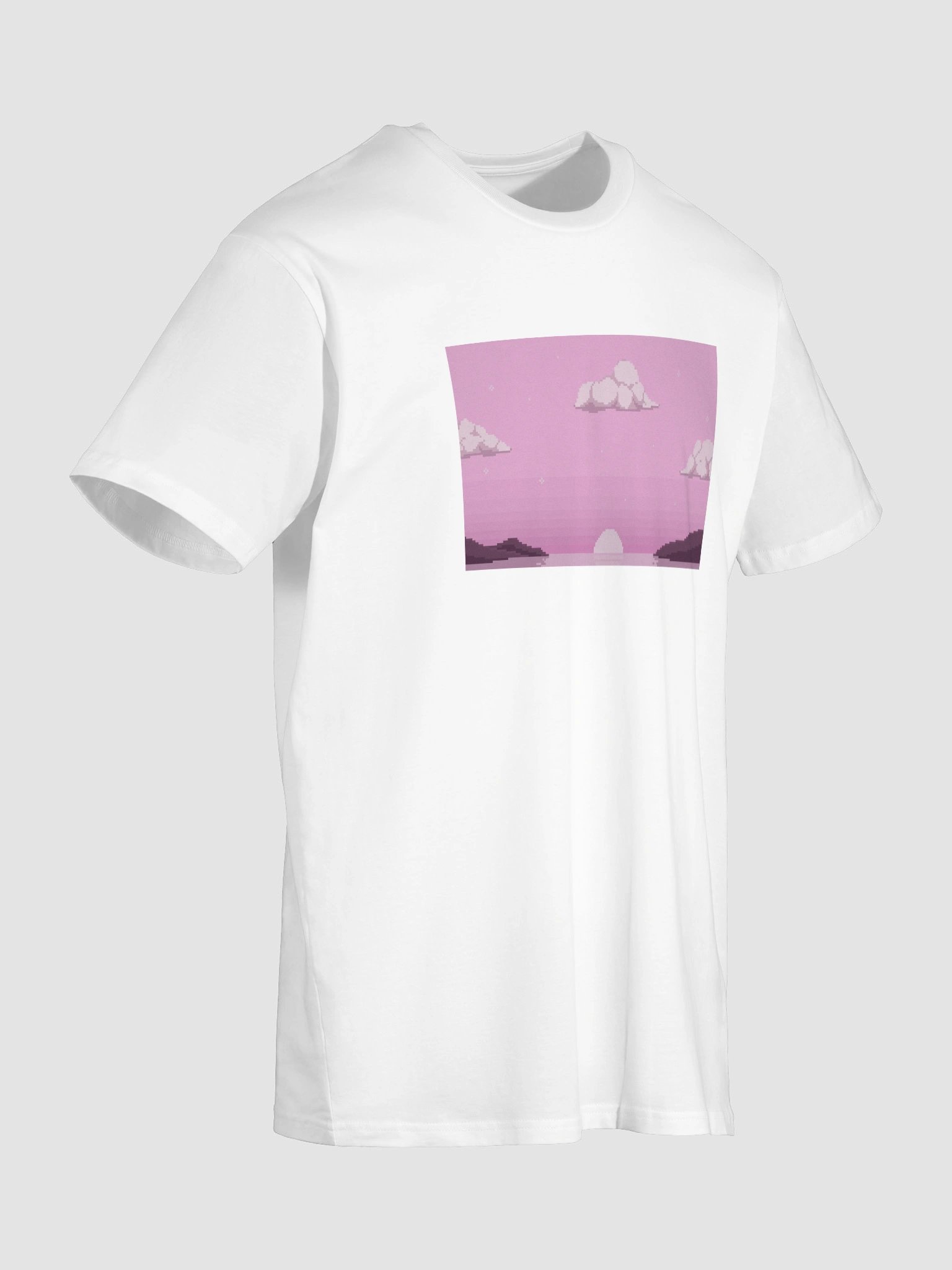 Pixel Art "Pink Sky" Graphic Tee product image (6)