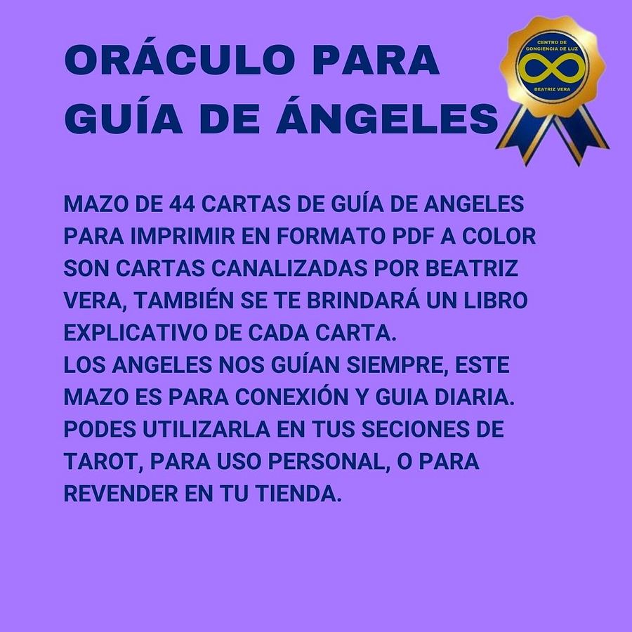 Oraculos para guía de ángeles + libro explicativo (para imprimir) product image (3)
