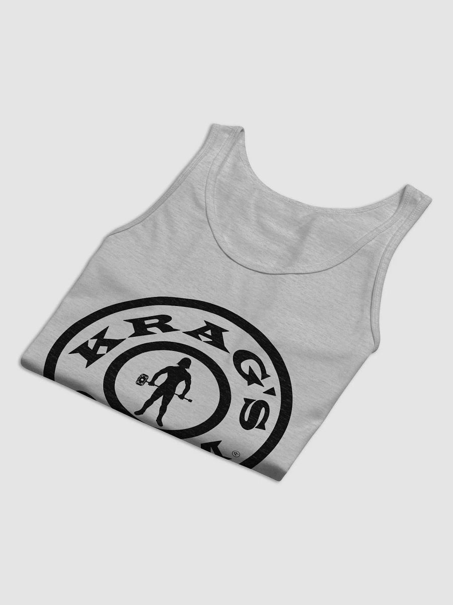 Krag's Gym Tank Top (black letter bullseye) product image (33)