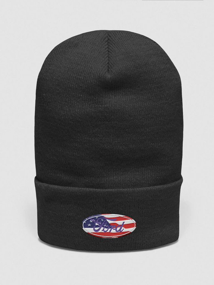 Patriotic Ford Logo Embroidered Beanie product image (1)