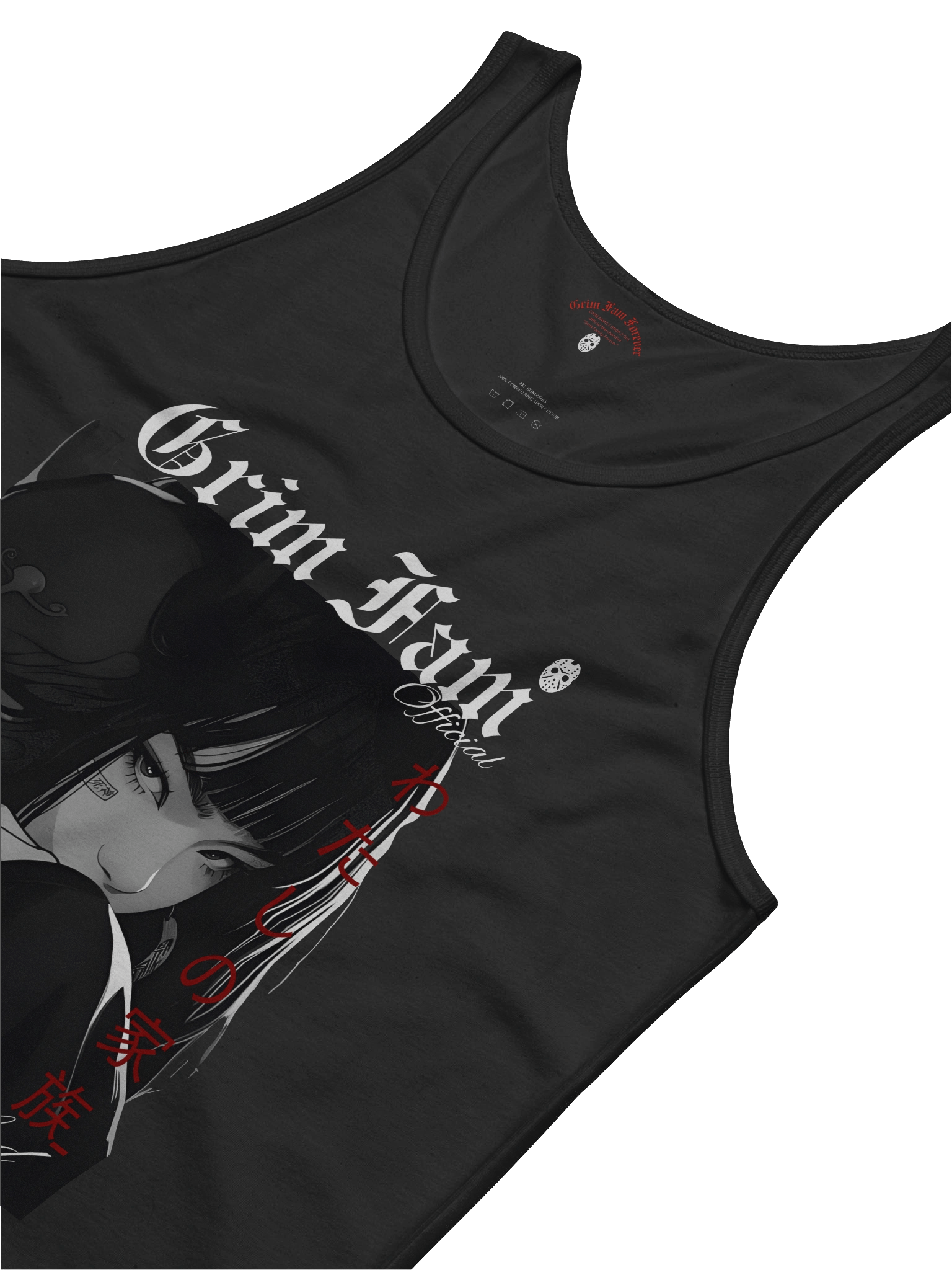 GRIM FAM — HALLOWEEN HORROR DROP: VAMPIRE DIVISION - NIGHT SHIFT CREW - SINGLET - #3 Black / Navy / Blue / Red / Grey - watashi no kazoku "my family" product image (3)