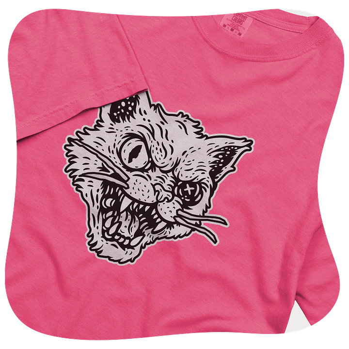 Fear the One-Eyed Cat - B&W Tee product image (1)