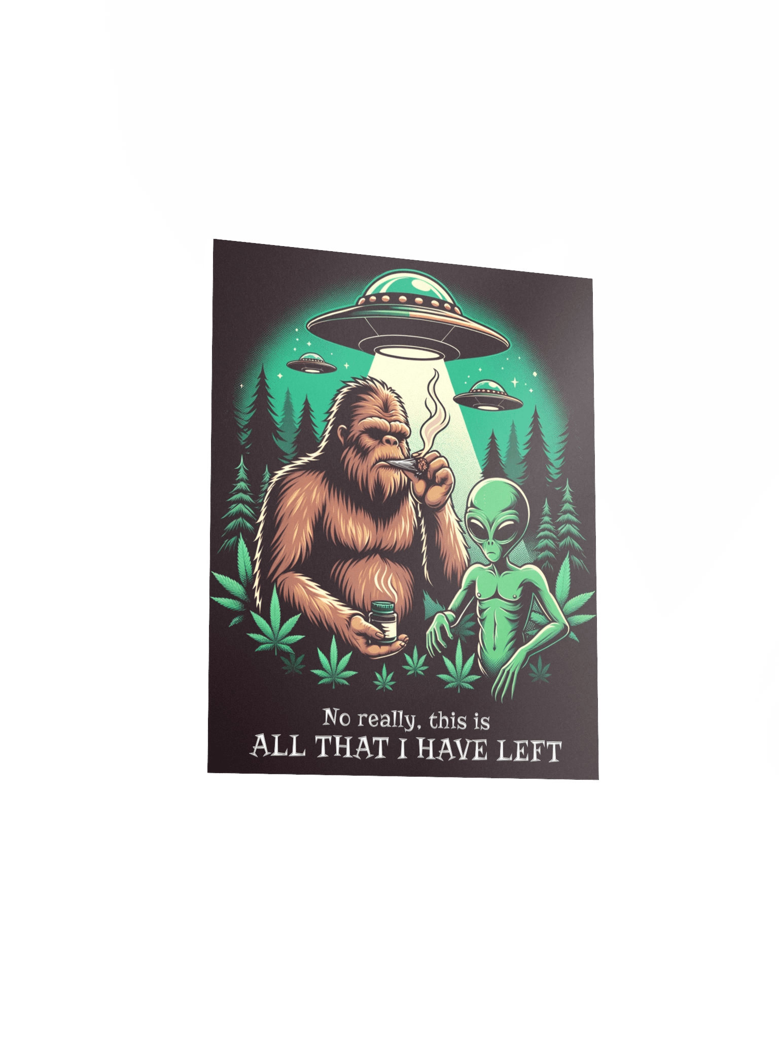 Bigfoot and Extraterrestrial - "All That’s Left" - Encounter Wall Poster product image (4)