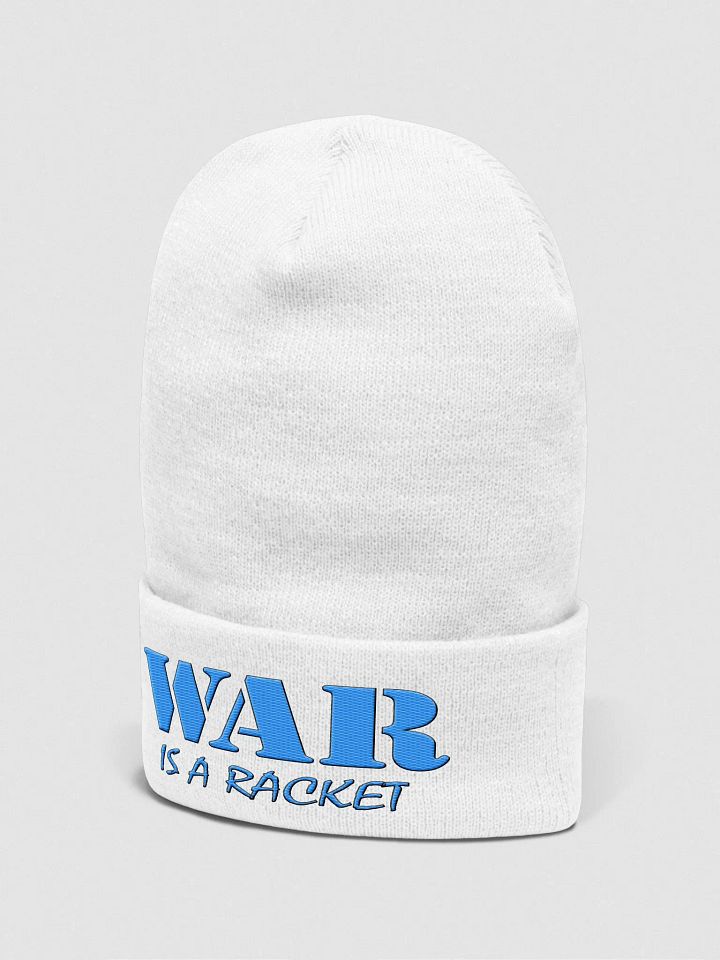 War Is A Racket - Blue - Yupoong Cuffed Beanie product image (2)