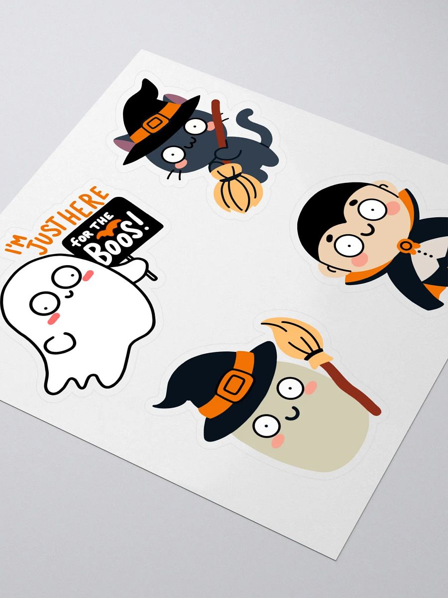 Kiss-Cut Cute Halloween Stickers Sheet – 