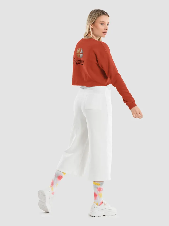 Women's Fleece Crop Sweatshirt with Large Equinox Logo on the Back (S-L) product image (1)
