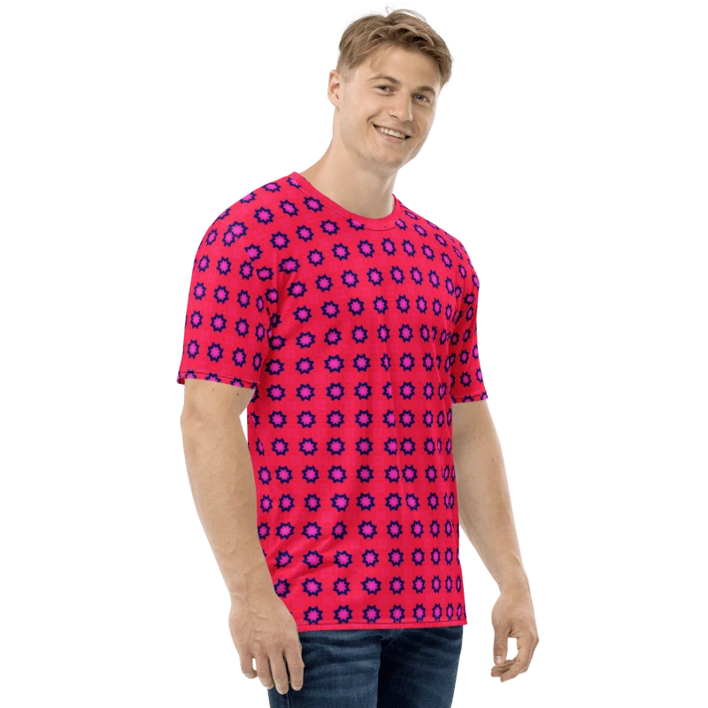 Abstract Red Men's Crewneck T Shirt product image (17)