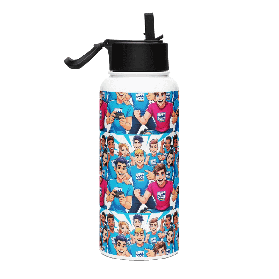 Cheerful Gaming Celebration Stainless Steel Bottle product image (4)