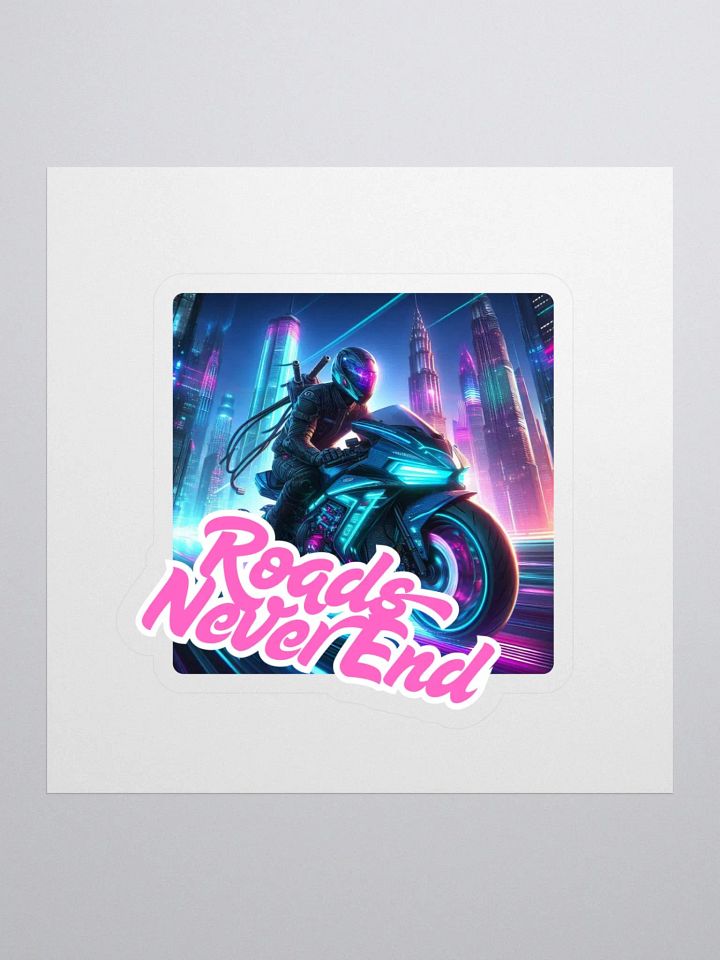 Neon City Rider Sticker Set | Roads Never End product image (1)