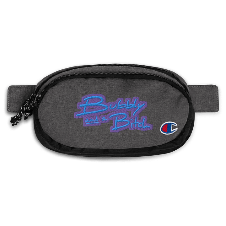 Bubbly and a B (violet design) champion fanny pack product image (1)