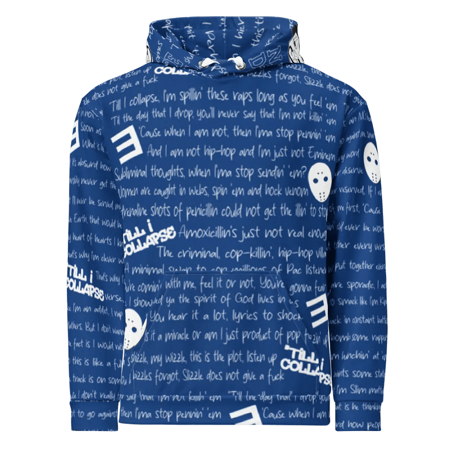'Till I Collapse - Eminem - BLUE - Unisex Hoodie product image (2)