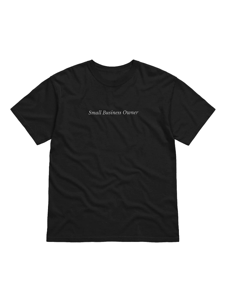 "Small Business Owner" Embroidered T-Shirt product image (1)