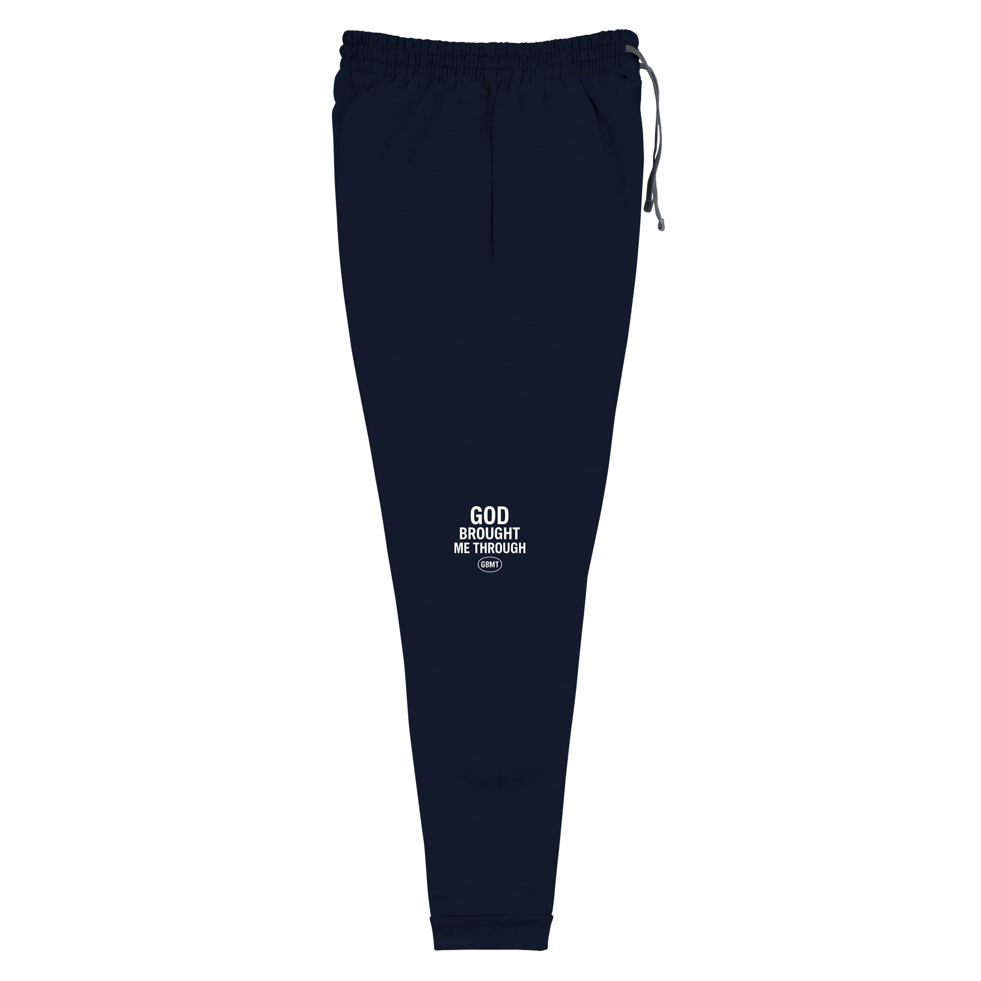 GOd Brought Me Through Joggers – Navy Blue (GBMT ) Logo Edition product image (6)