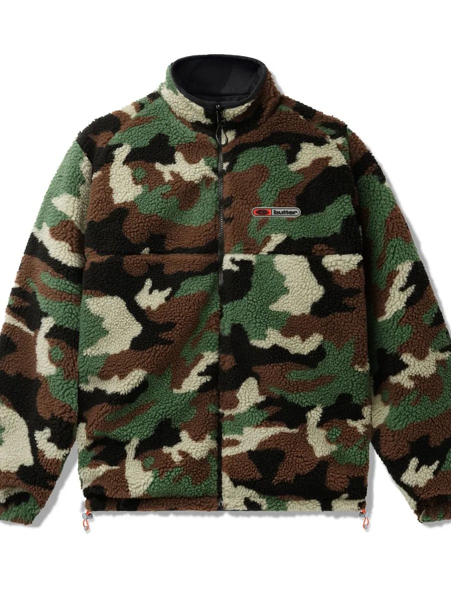 Forest Green Camo Sherpa Jacket product image (1)