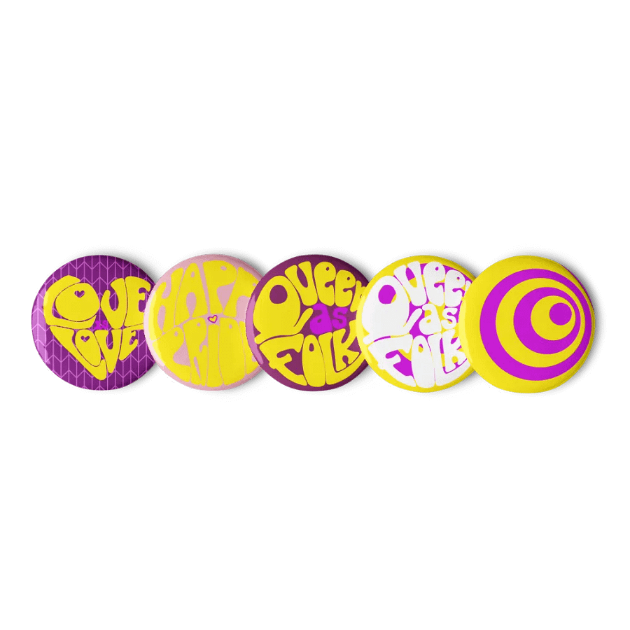 Intersex Pride pin badge set product image (2)