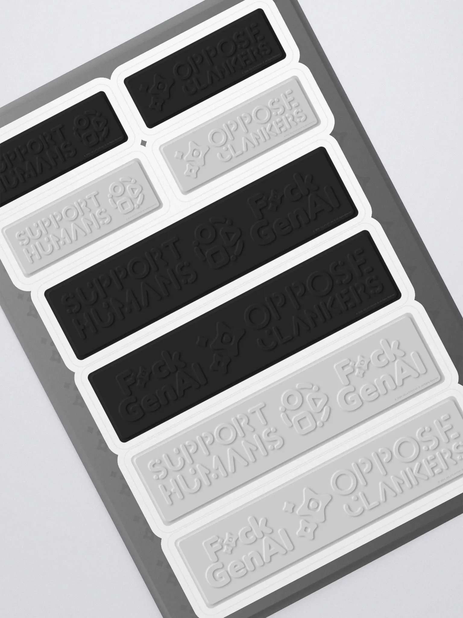 Absolut Idiocy Kiss Cut Sticker Sheet w/BG Set #2 (On White) product image (1)