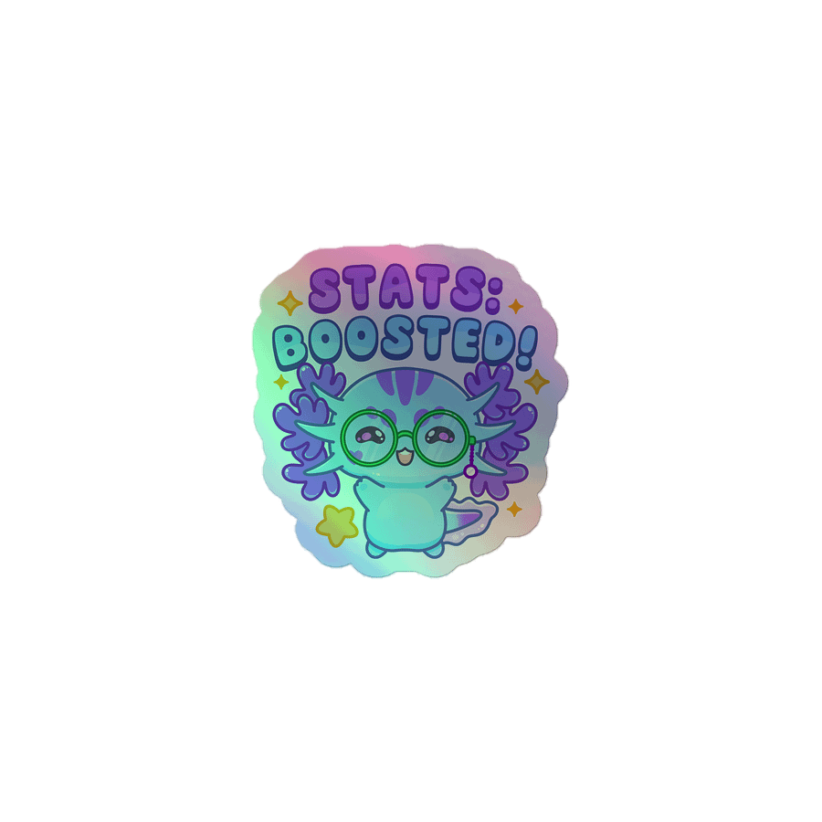 Holographic Axolotl Sticker product image (1)