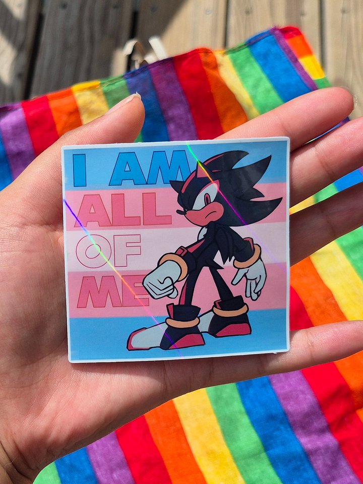 Trans Shadow the Hedgehog Sticker product image (2)