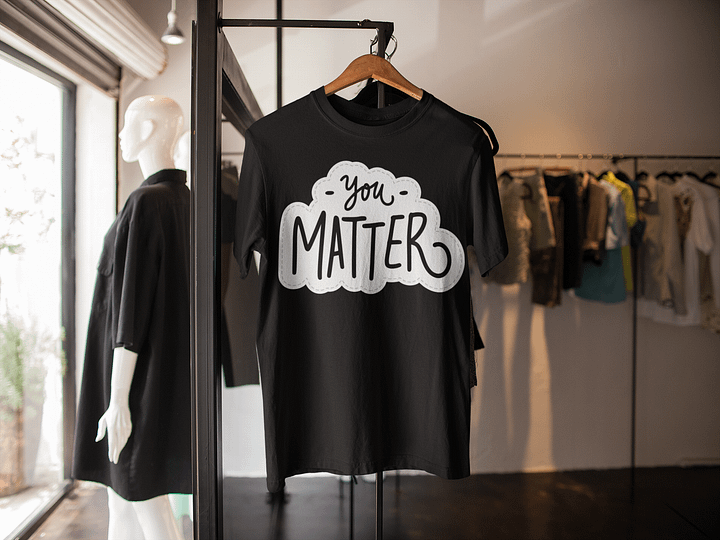 You Matter Black Unisex T-Shirt product image (2)