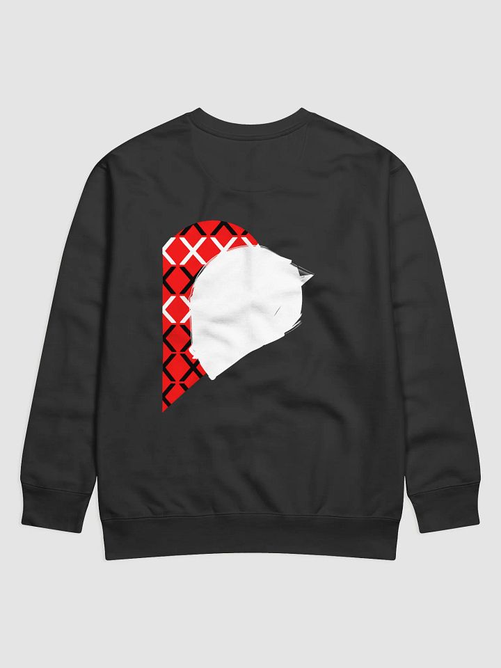 Valentine Matching Road Helmet Heart Crewneck (White-Right) product image (2)