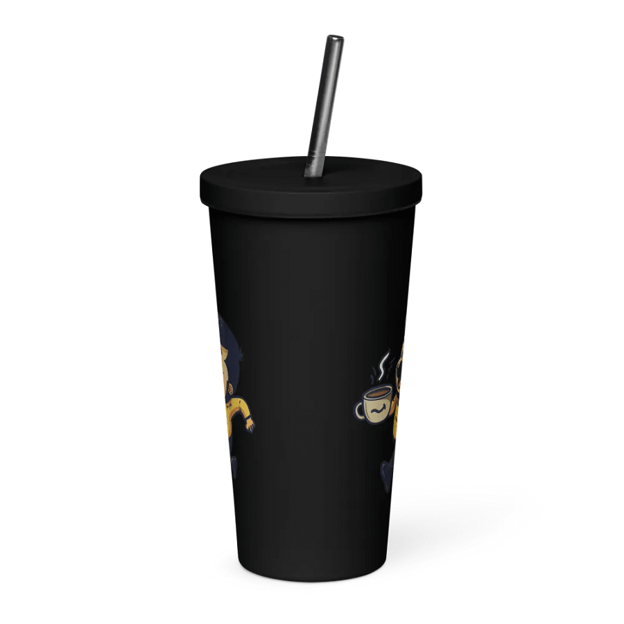 Coffee Break! Insulated Tumbler with a Straw v1 product image (1)