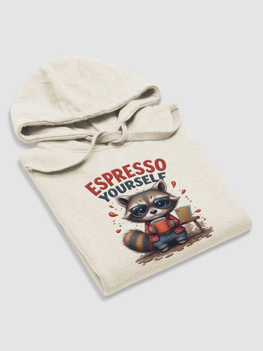 Espresso Yourself Raccoon Cafe Unisex Premium Hoodie product image (27)