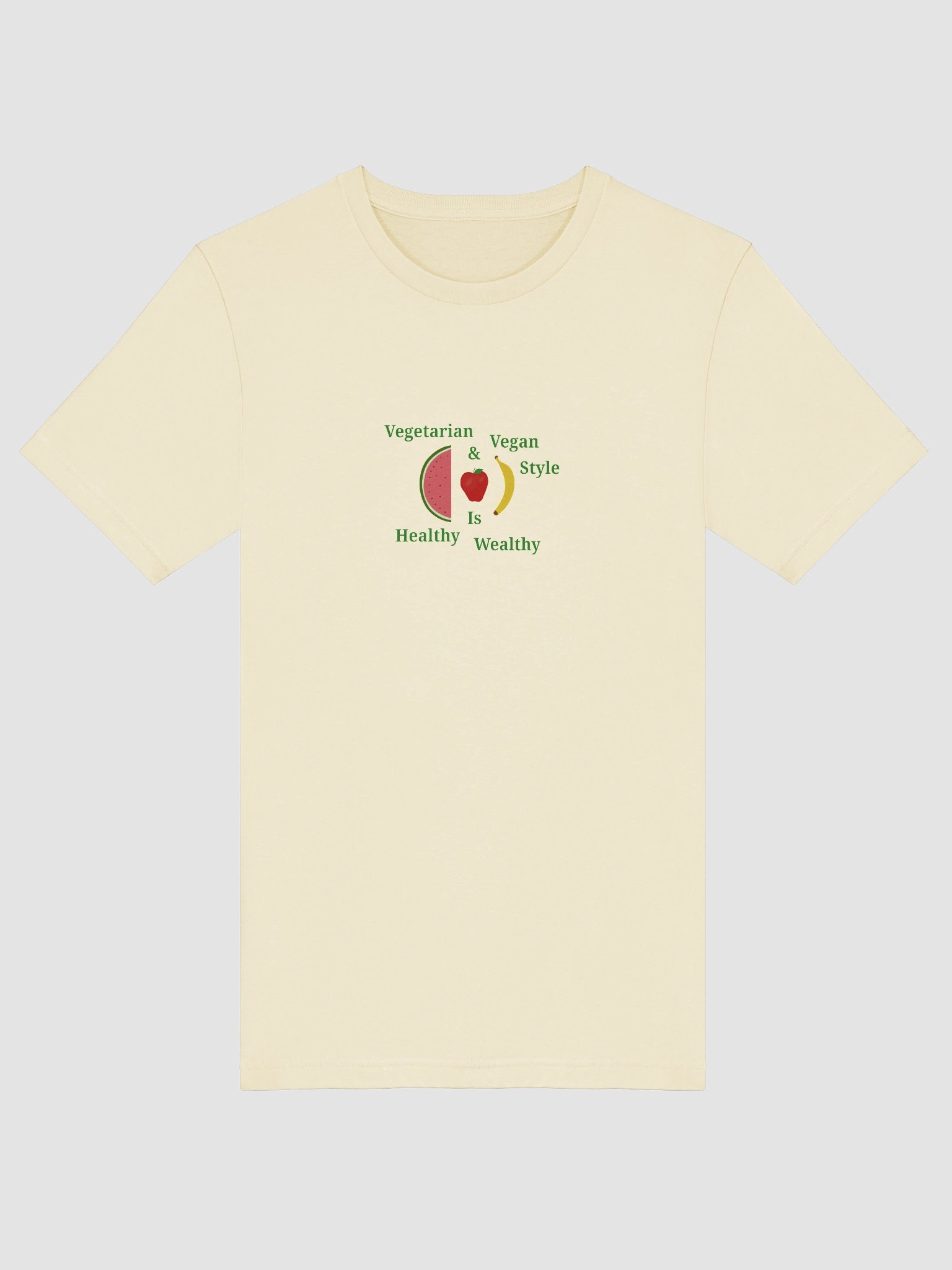 Vegetarian & Vegan Style Is Healthy Wealthy T-Shirt product image (5)
