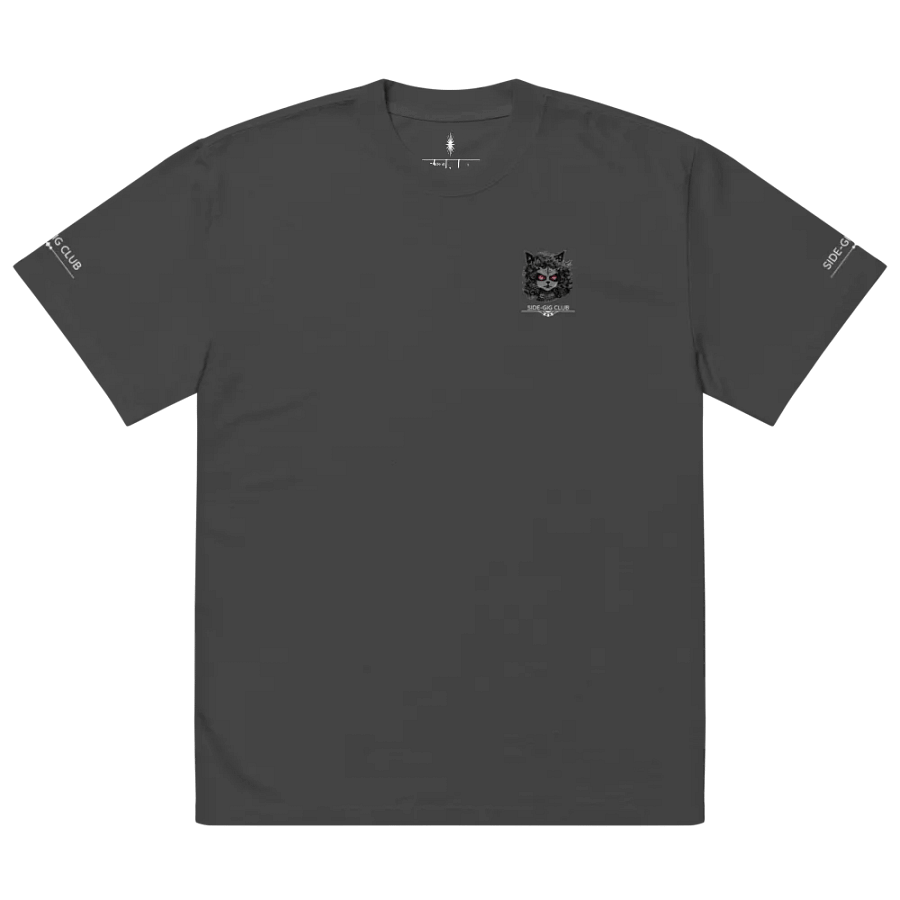 Sleepless Hustle: No Sleep, Just Side-Gigs Oversized Tee Streetwear Edition product image (3)