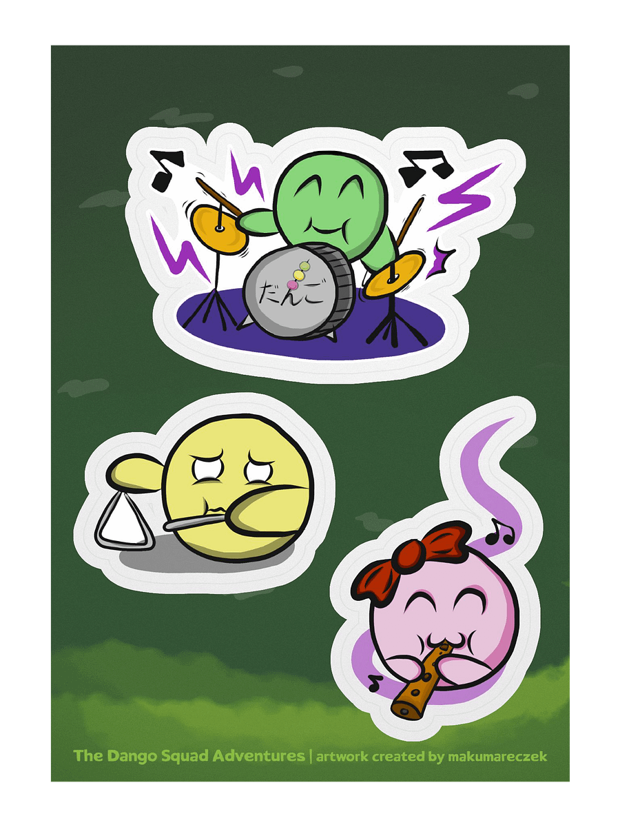 Dango Band - Kiss Cut Sticker Sheet product image (1)