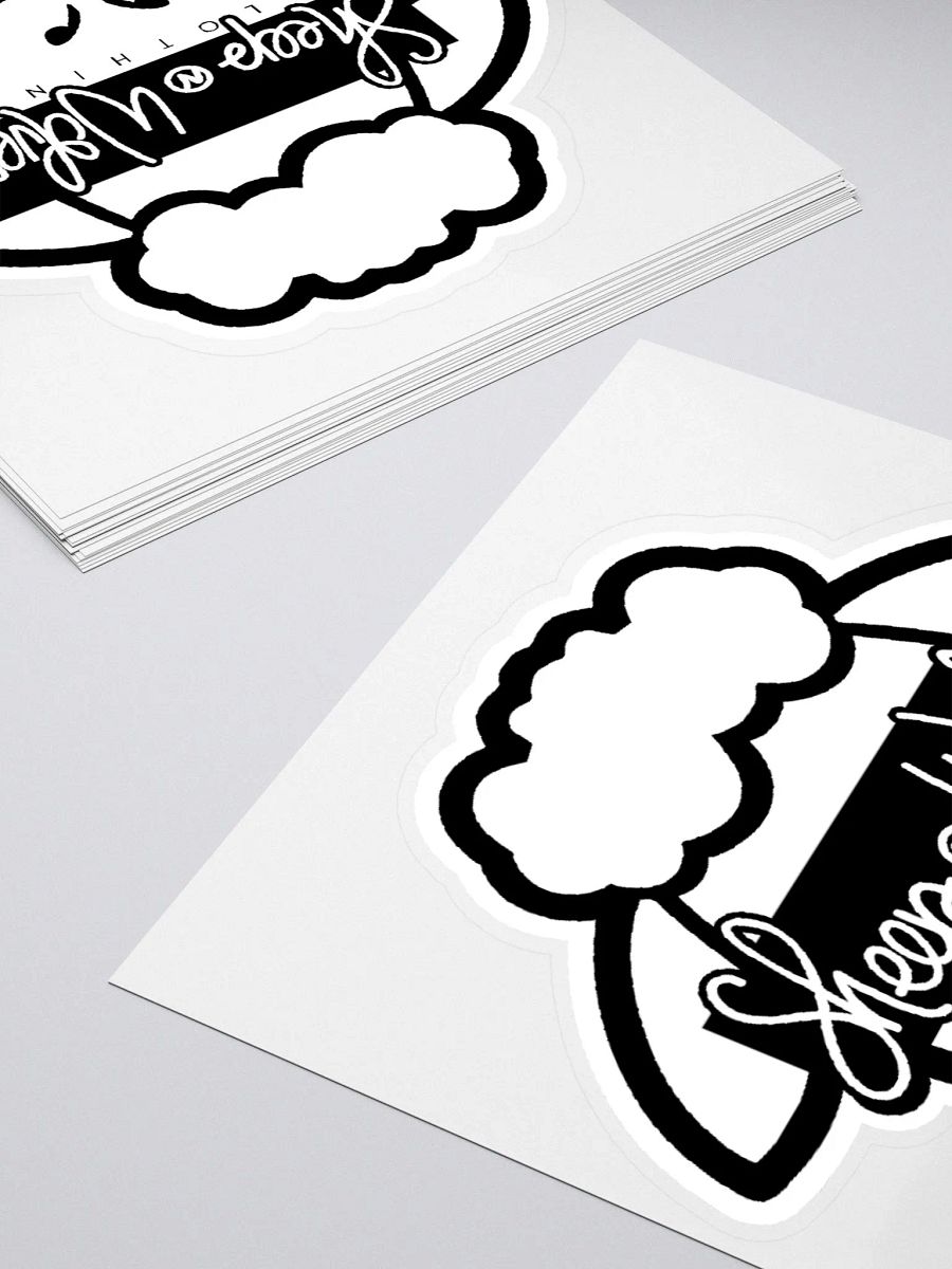 SHEEP N WOLVES LOGO STICKER (WHITE) product image (4)