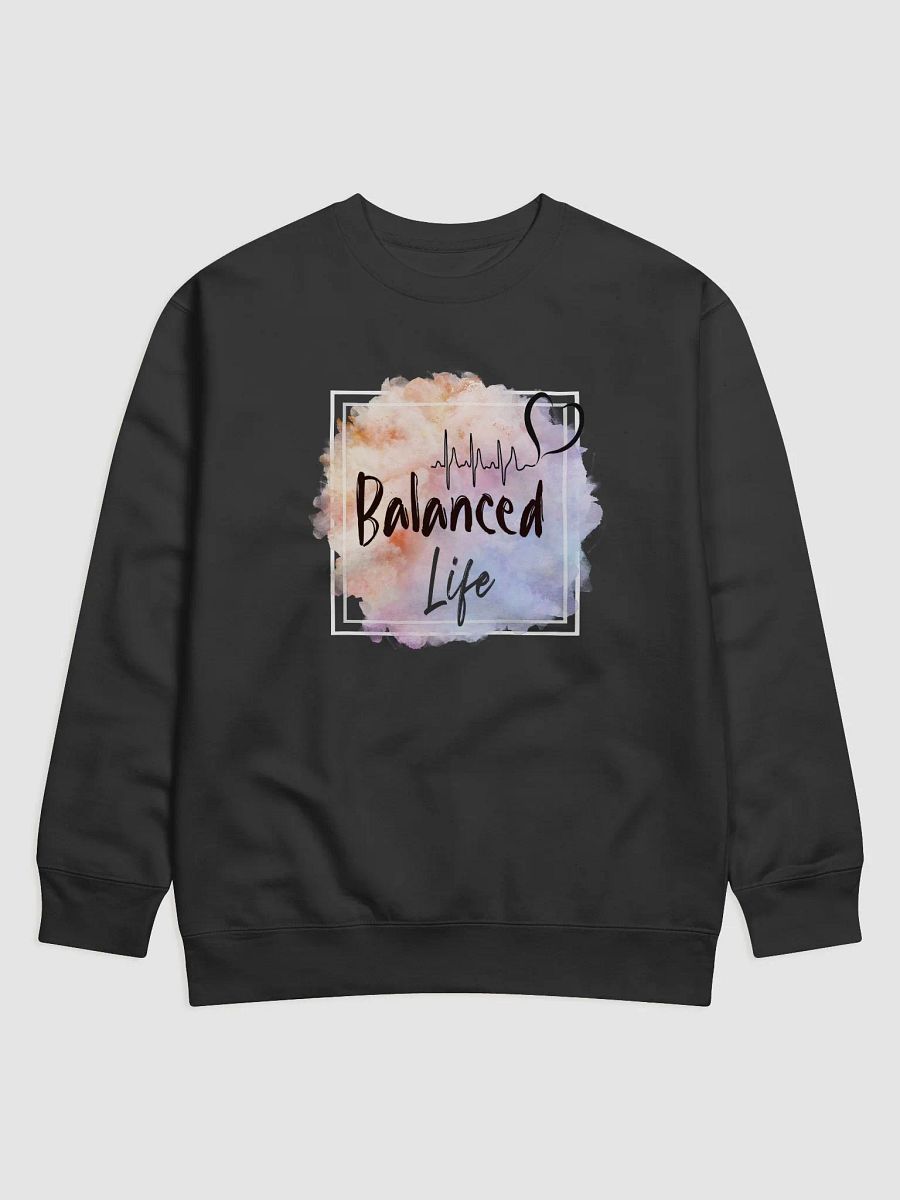Balanced Life ECG Heartbeat Premium Sweatshirt product image (2)