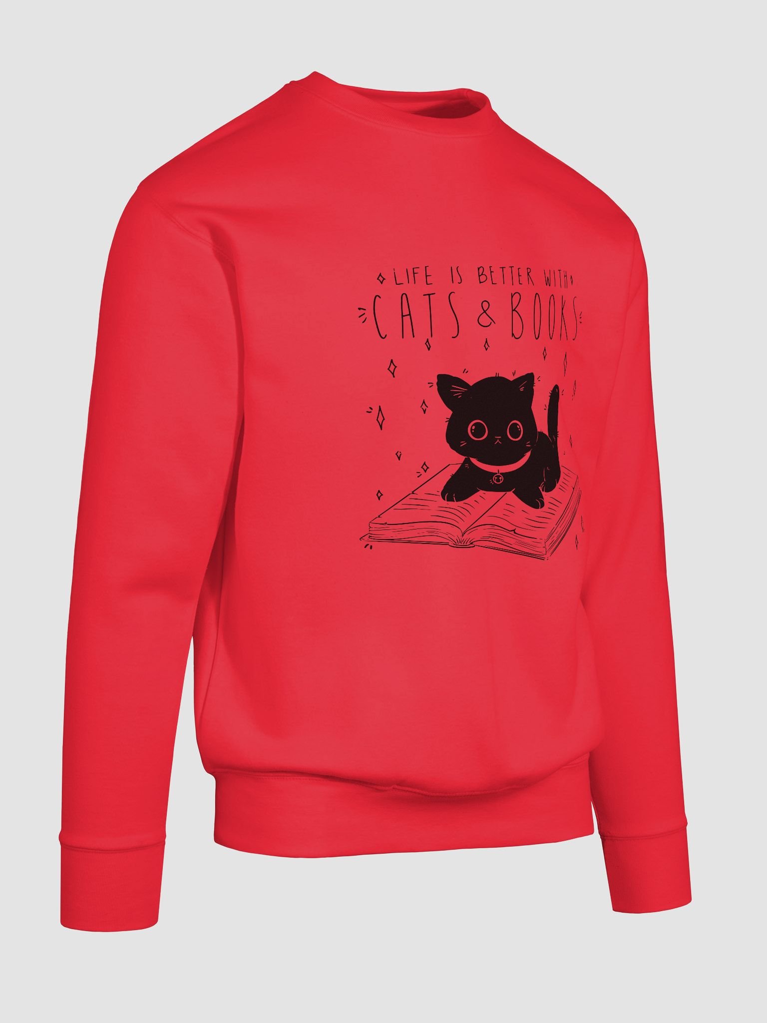 Cats and Books Premium Sweatshirt product image (10)