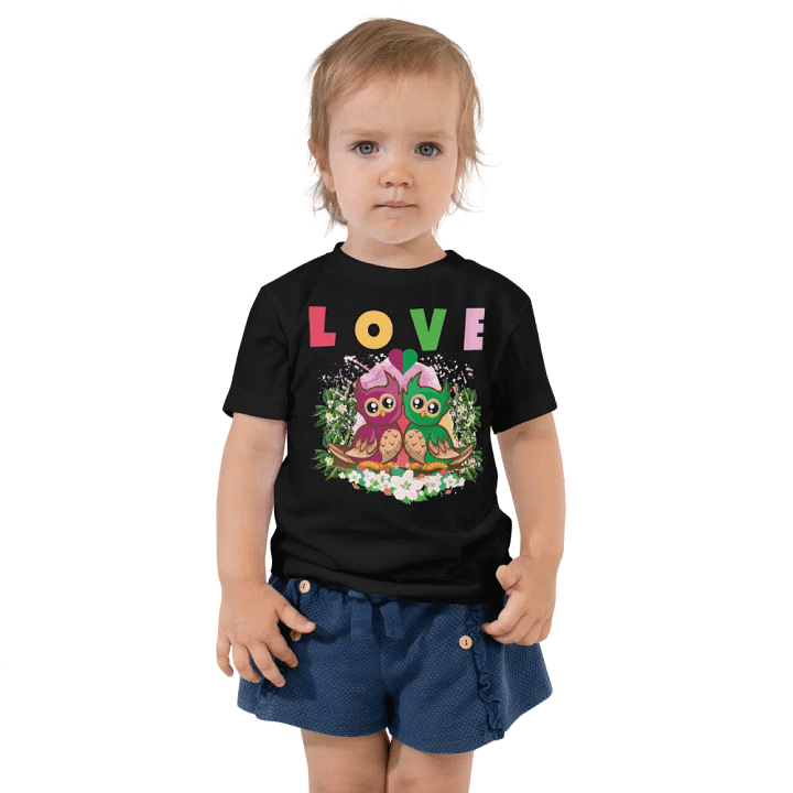 Love Colorful Funny Cute Bella +Canvas Toddler T-Shirt – Best Gift for Kids product image (1)