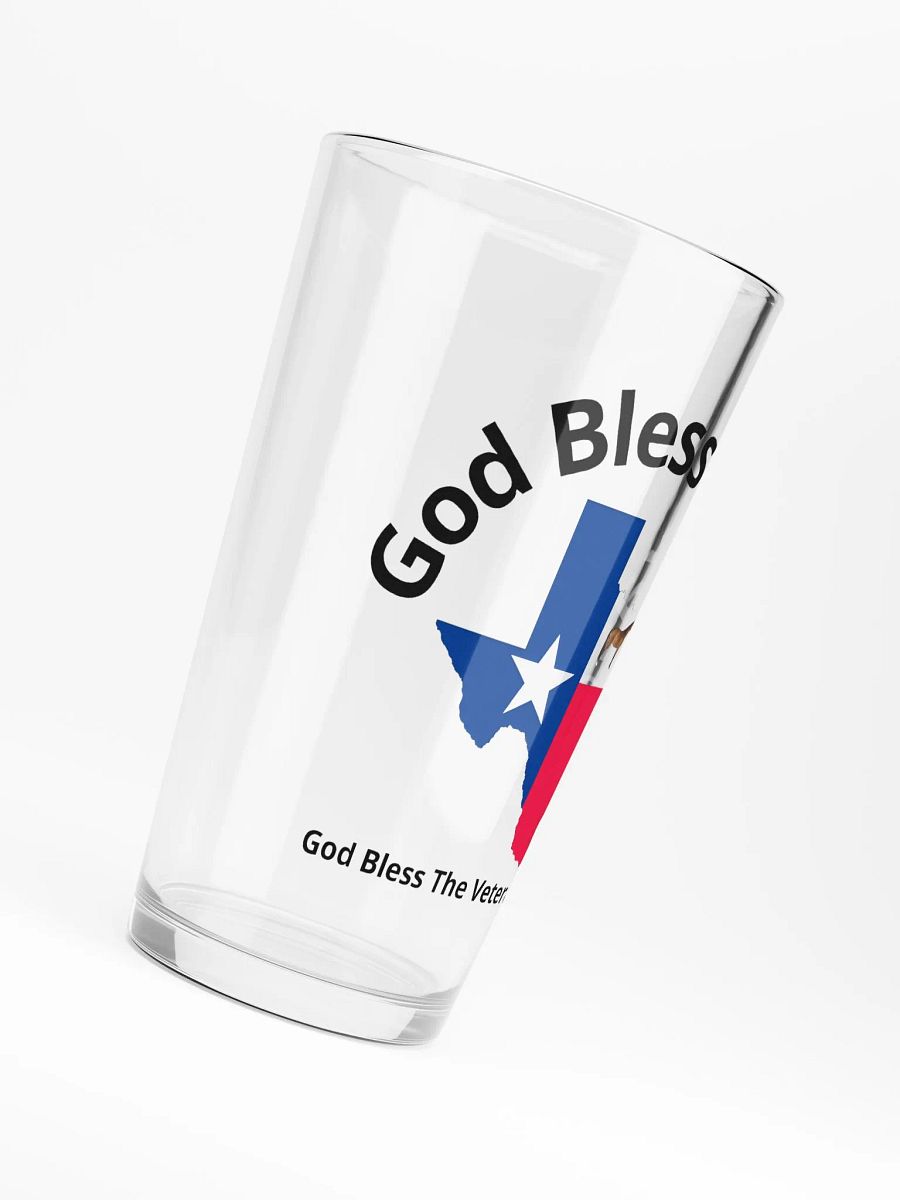 God Bless Texas Pint Glass product image (6)
