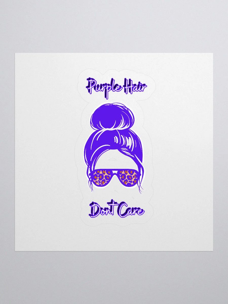 Purple Hair Don't Care Sticker Set product image (1)