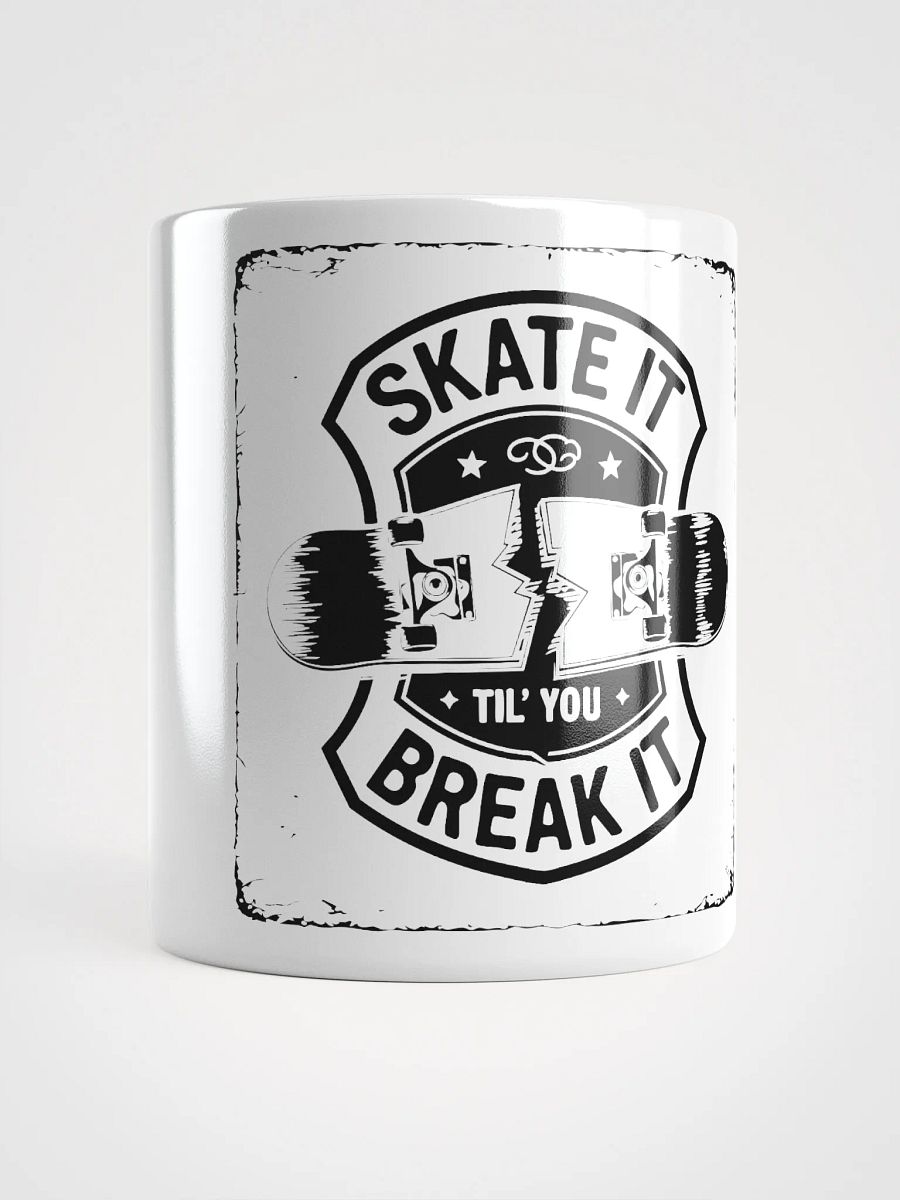 Skate it until you break it White Glossy Mug product image (15)